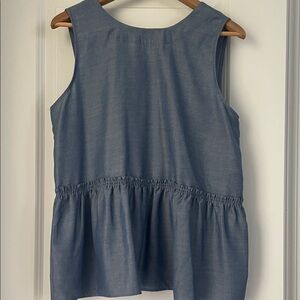 Sleeveless Blue Top, Ann Taylor